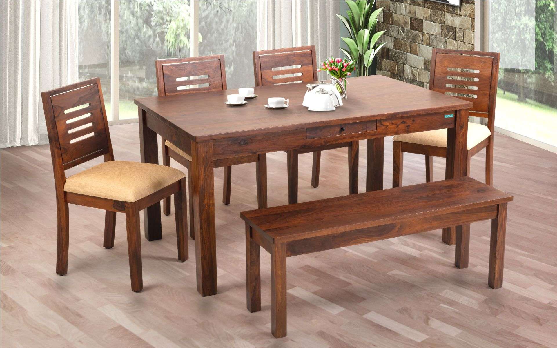 Discover the appeal of Damro’s 6 seater dining table set
